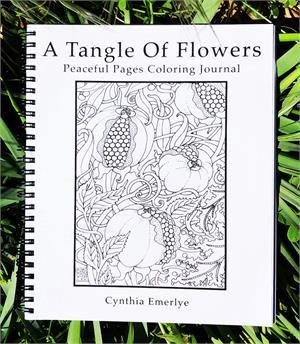 A Tangle of Flowers Peaceful Pages Coloring Journal